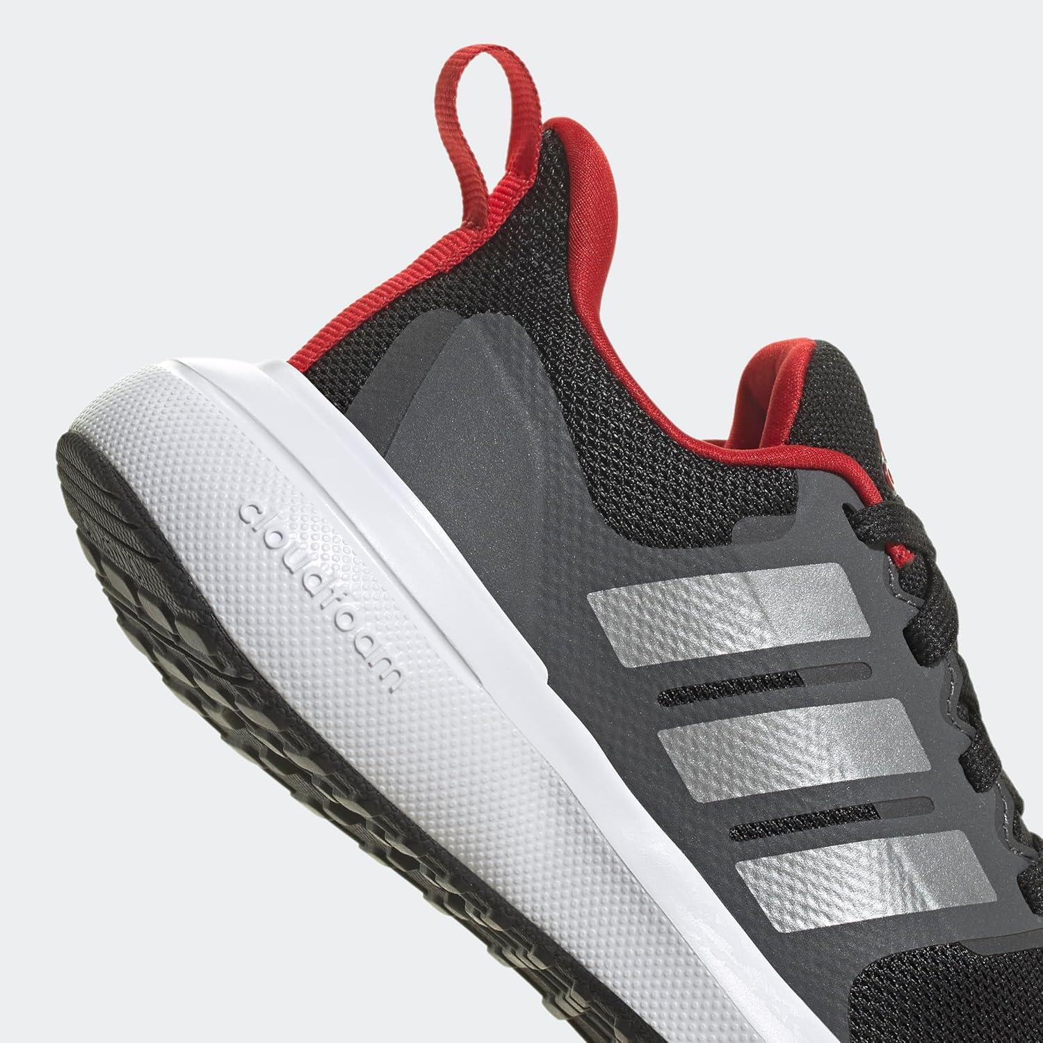 image:imageAdidas UnisexChild Fortarun 20 Running ShoesRunning ShoeBlackSilver MetallicBetter Scarlet