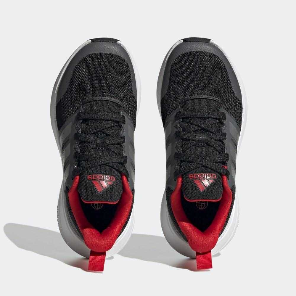 image:imageAdidas UnisexChild Fortarun 20 Running ShoesRunning ShoeBlackSilver MetallicBetter Scarlet