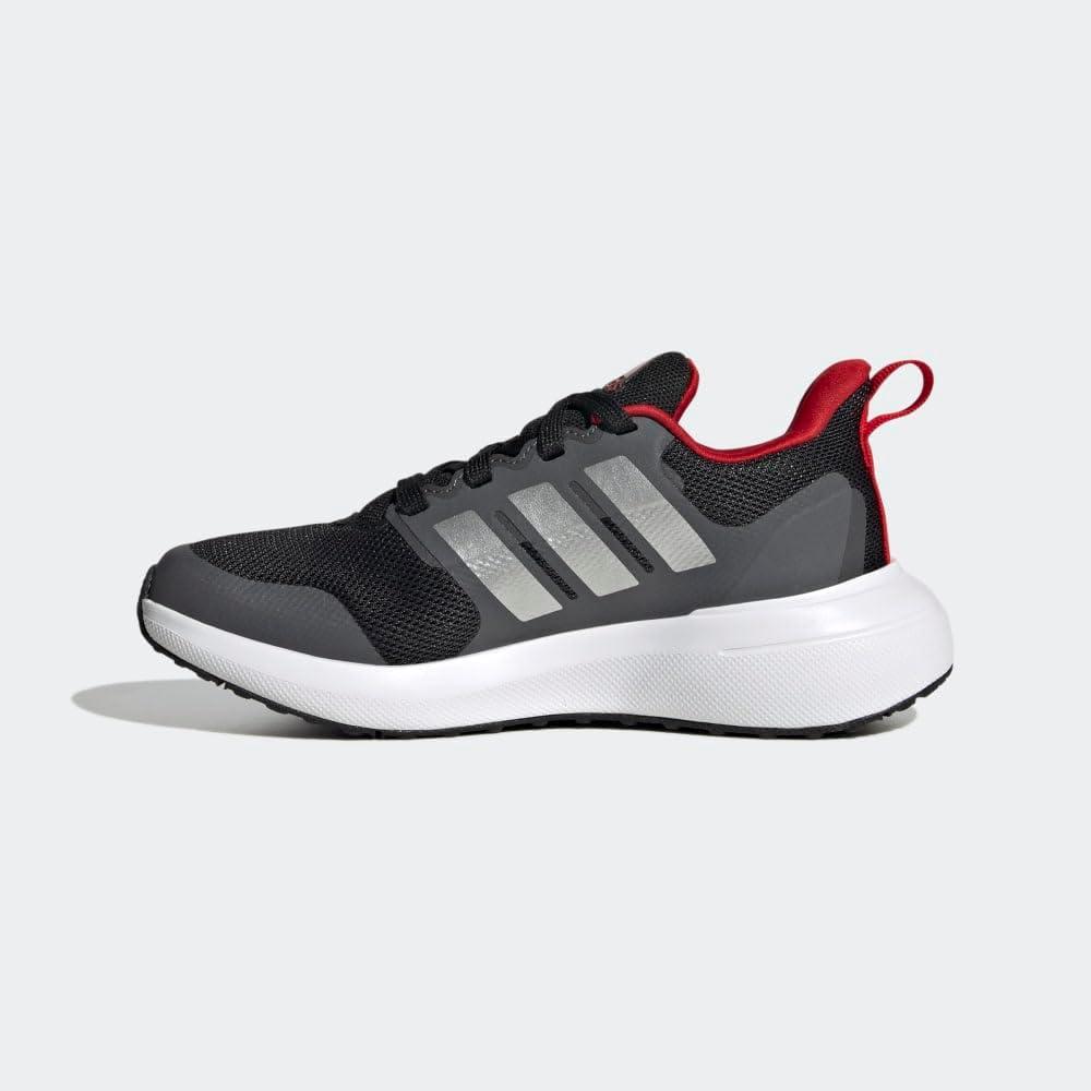 image:imageAdidas UnisexChild Fortarun 20 Running ShoesRunning ShoeBlackSilver MetallicBetter Scarlet