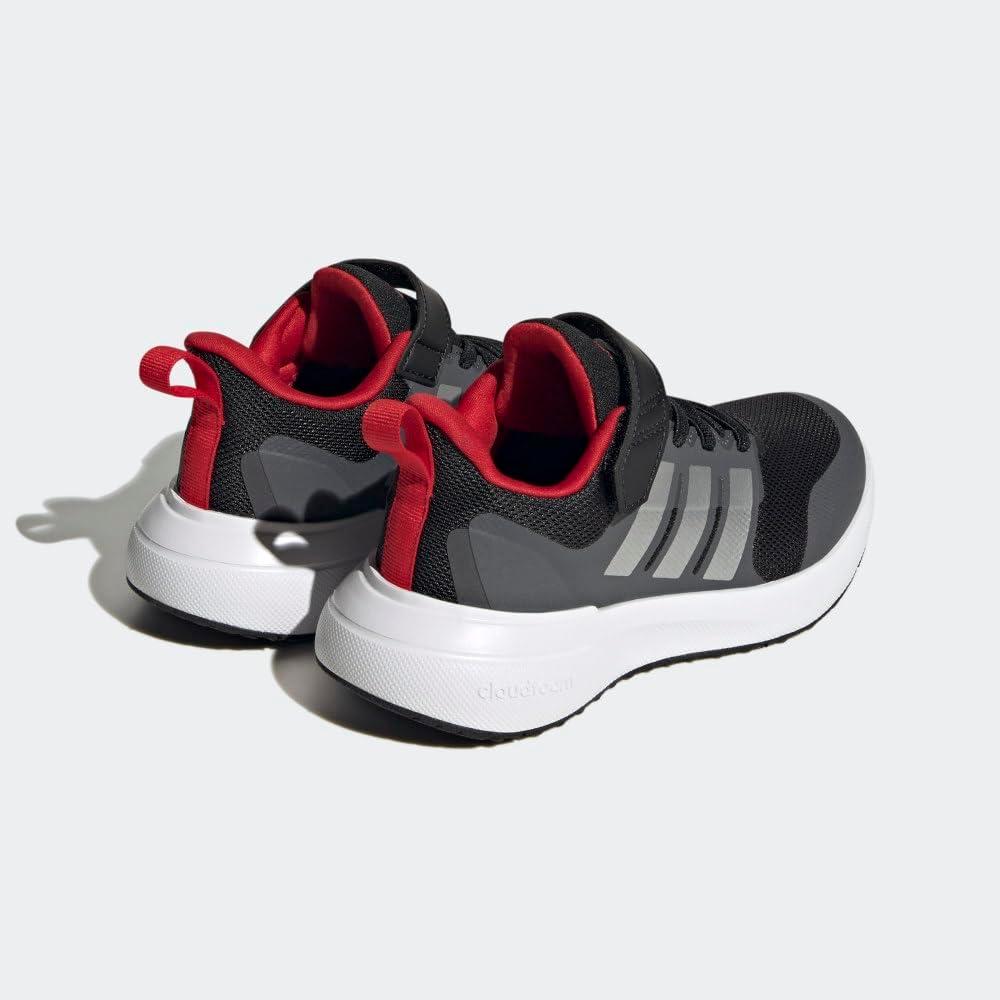 image:imageAdidas UnisexChild Fortarun 20 Running ShoesRunning ShoeBlackSilver MetallicBetter Scarlet Elastic