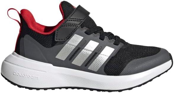 image:imageAdidas UnisexChild Fortarun 20 Running ShoesRunning ShoeBlackSilver MetallicBetter Scarlet Elastic