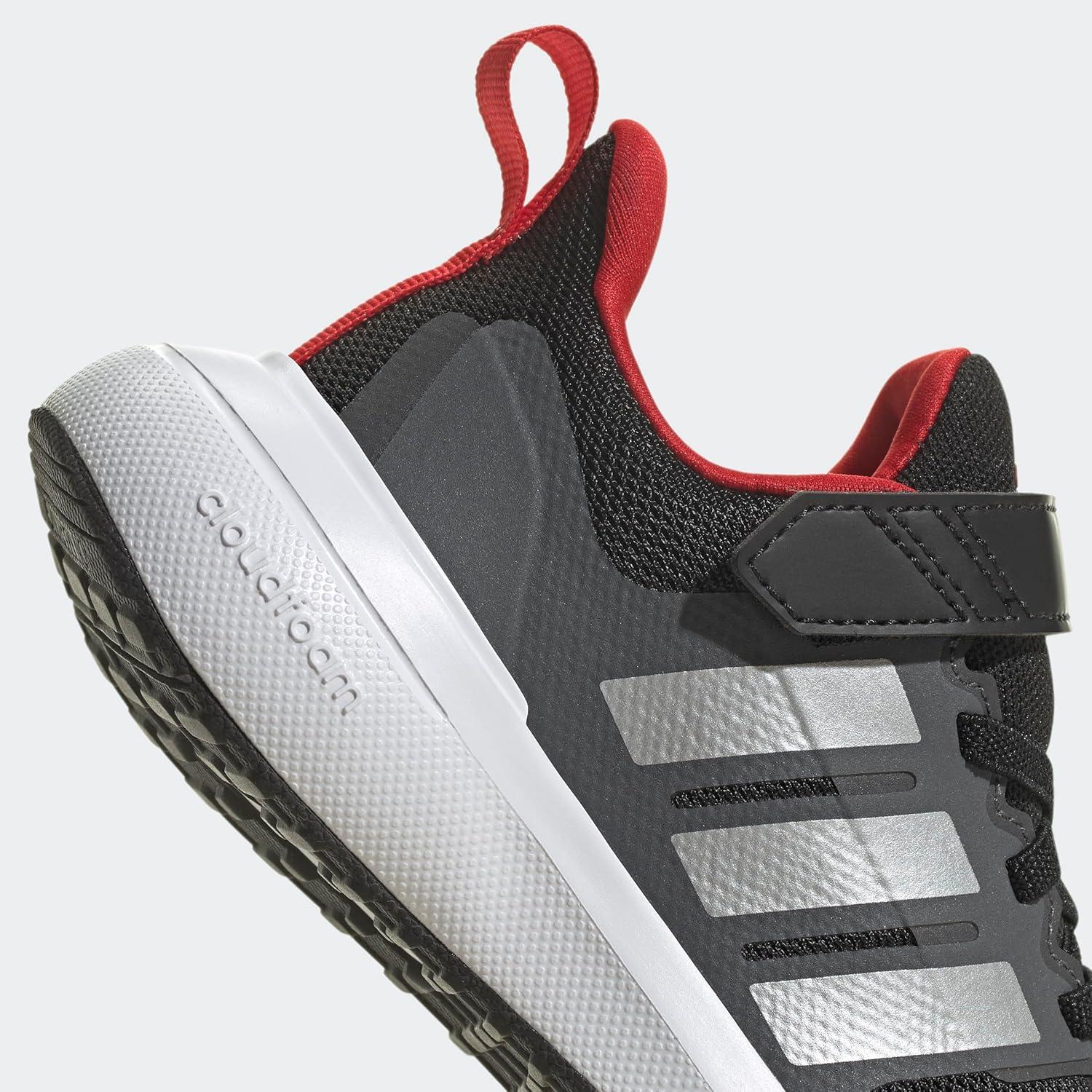image:imageAdidas UnisexChild Fortarun 20 Running ShoesRunning ShoeBlackSilver MetallicBetter Scarlet Elastic