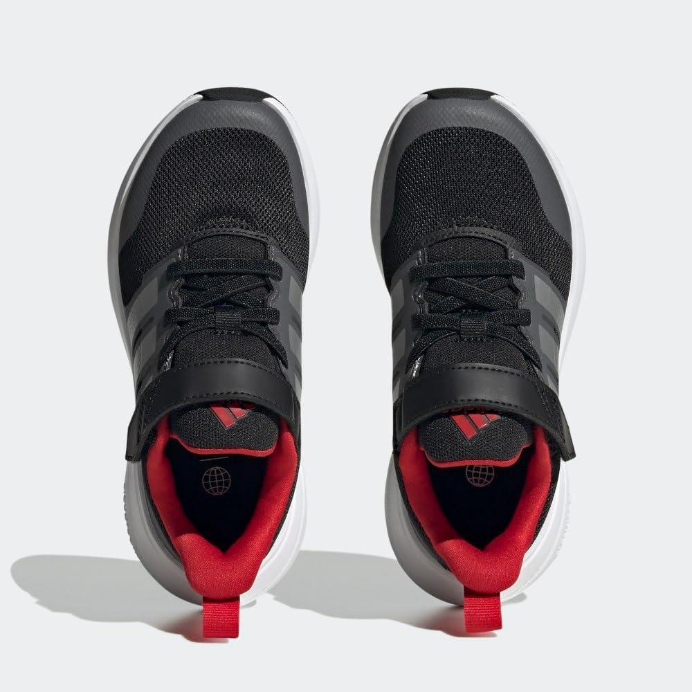 image:imageAdidas UnisexChild Fortarun 20 Running ShoesRunning ShoeBlackSilver MetallicBetter Scarlet Elastic