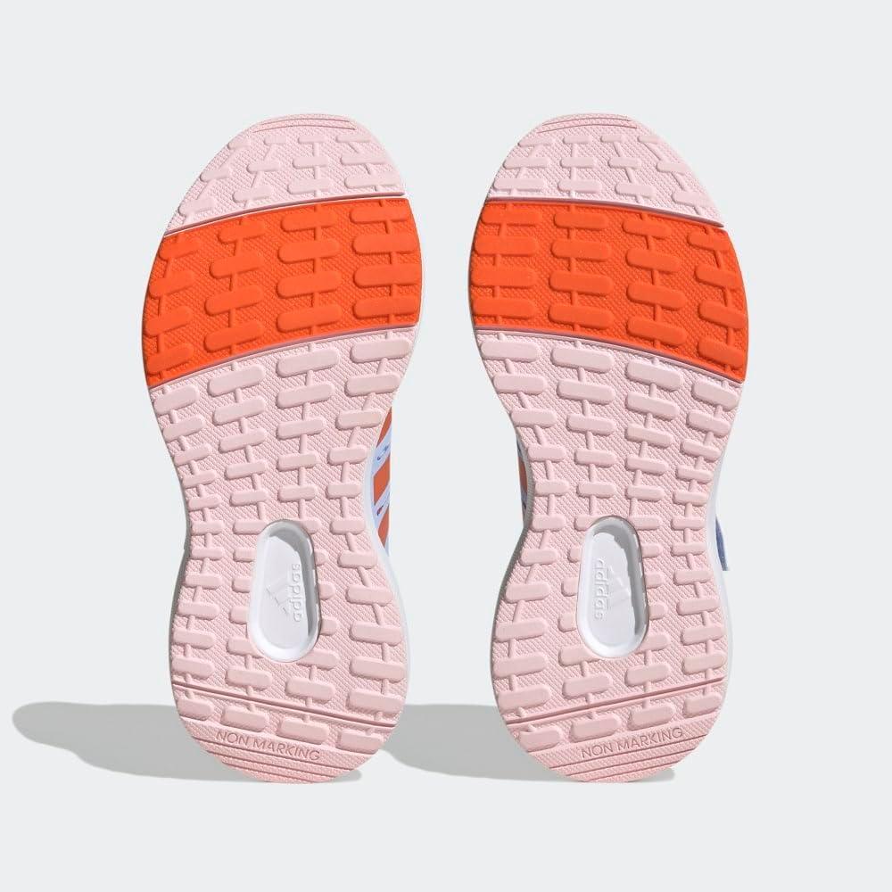 image:imageAdidas UnisexChild Fortarun 20 Running ShoesRunning ShoeBlue DawnSemi Impact OrangeWhite Elastic Moana