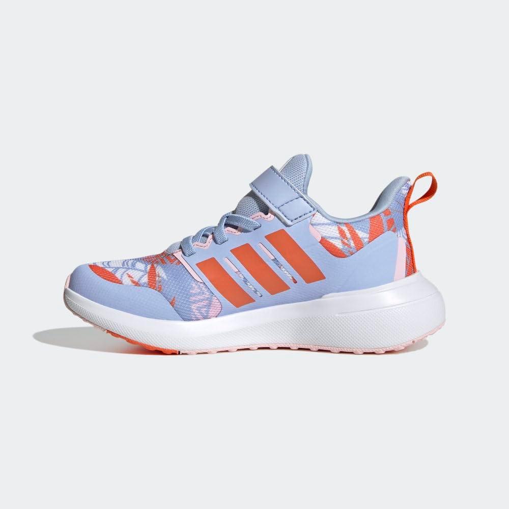 image:imageAdidas UnisexChild Fortarun 20 Running ShoesRunning ShoeBlue DawnSemi Impact OrangeWhite Elastic Moana