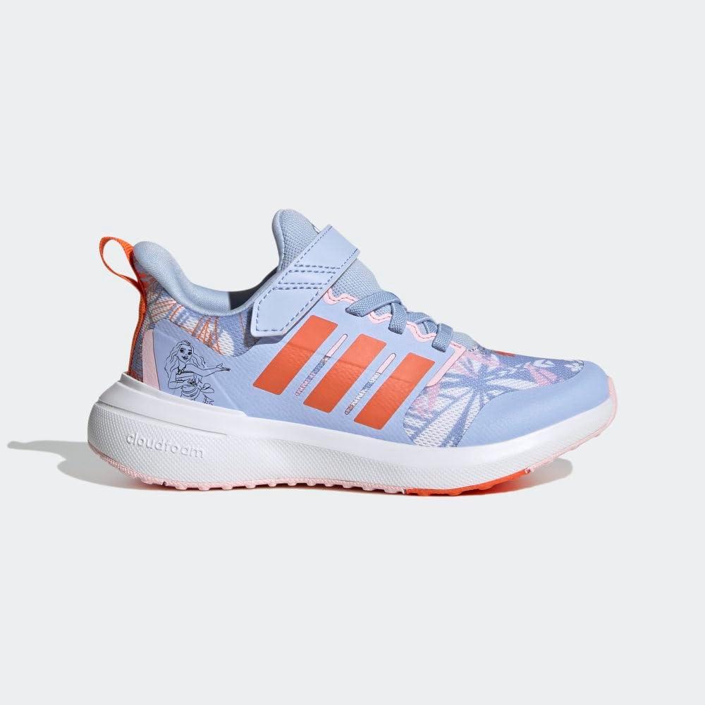 image:imageAdidas UnisexChild Fortarun 20 Running ShoesRunning ShoeBlue DawnSemi Impact OrangeWhite Elastic Moana