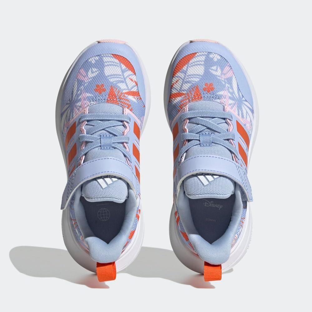 image:imageAdidas UnisexChild Fortarun 20 Running ShoesRunning ShoeBlue DawnSemi Impact OrangeWhite Elastic Moana