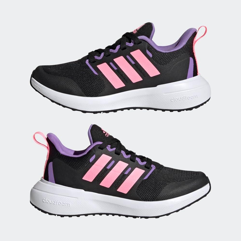 image:imageAdidas UnisexChild Fortarun 20 Running ShoesRunning ShoeCore BlackBeam PinkViolet Fusion