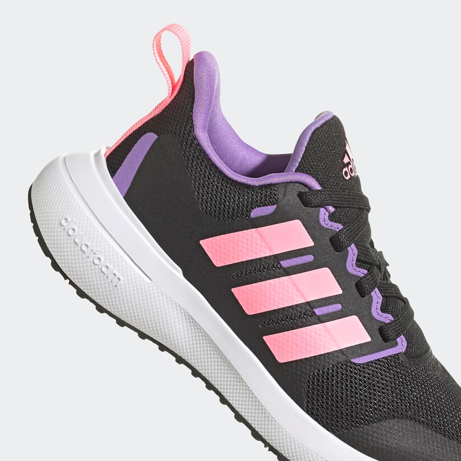 image:imageAdidas UnisexChild Fortarun 20 Running ShoesRunning ShoeCore BlackBeam PinkViolet Fusion