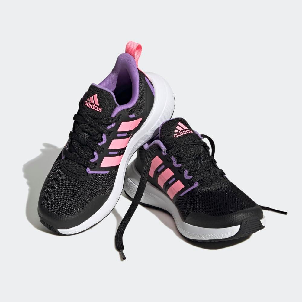 image:imageAdidas UnisexChild Fortarun 20 Running ShoesRunning ShoeCore BlackBeam PinkViolet Fusion