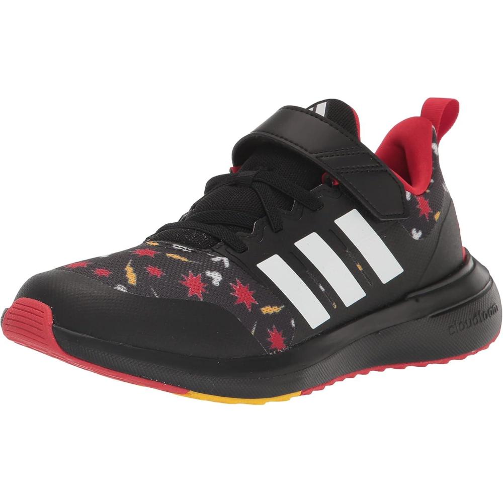 image:imageAdidas UnisexChild Fortarun 20 Running ShoesRunning ShoeBlackBold GoldBetter Scarlet Mickey Mouse Elastic