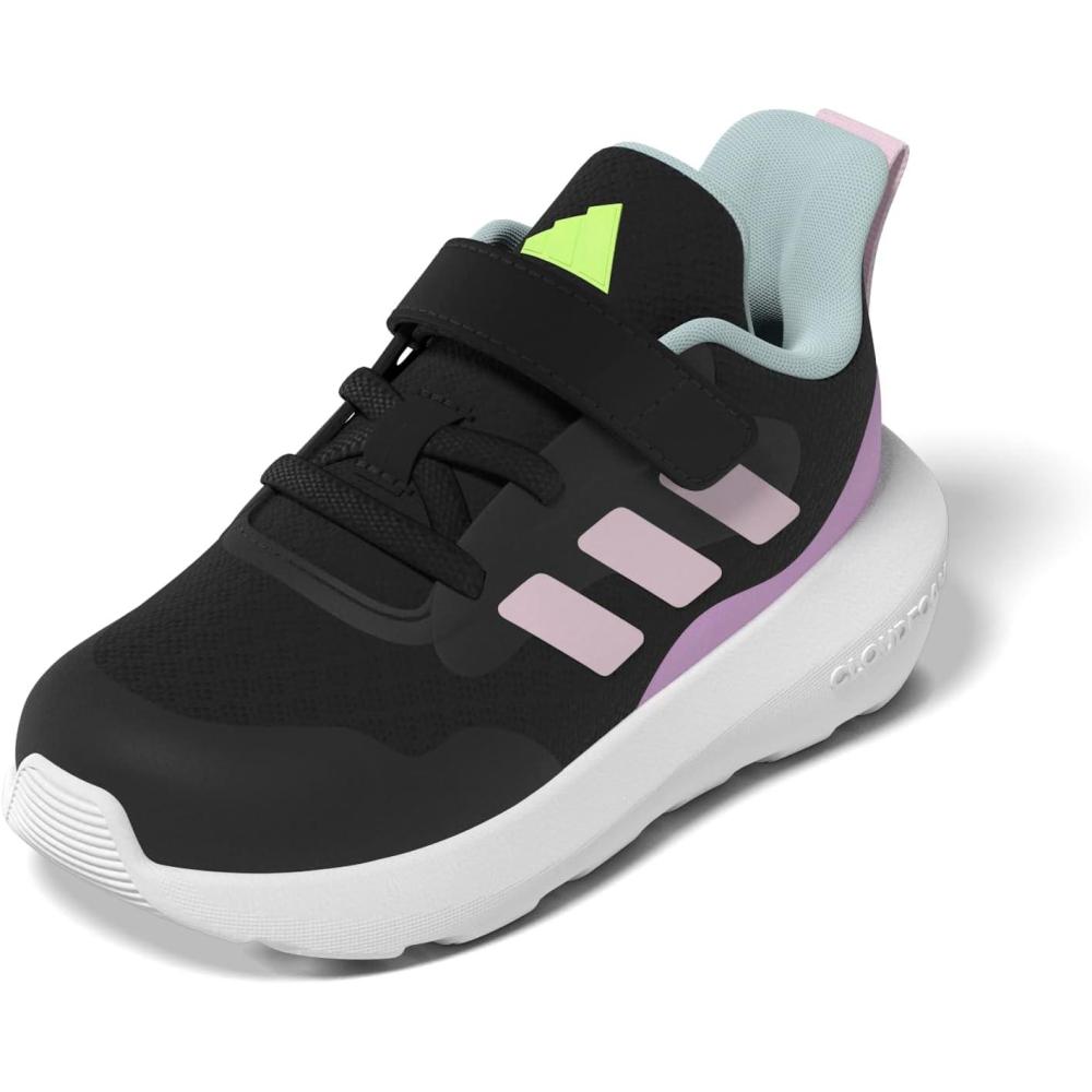 image:imageAdidas UnisexChild Fortarun 20 Running ShoesRunning ShoeBlackClear PinkBliss Lilac