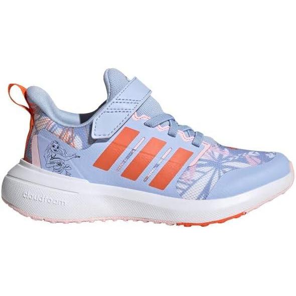 image:imageAdidas UnisexChild Fortarun 20 Running ShoesRunning ShoeBlue DawnSemi Impact OrangeWhite Elastic Moana