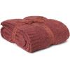 Barefoot Dreams Unisex CozyChic Throw, Canyon Rose, Double(Canyon Rose)