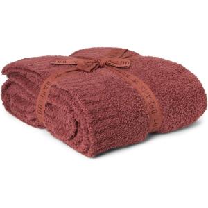 Barefoot Dreams Unisex CozyChic Throw, Canyon Rose, Double(Canyon Rose)