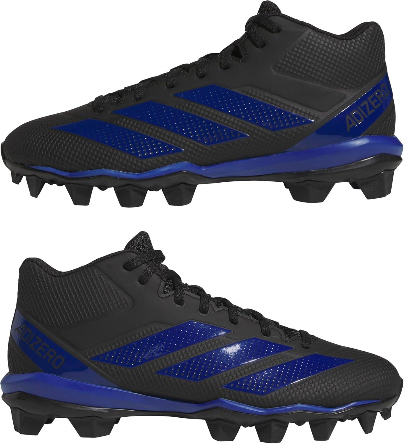 image:imageAdidas Mens Adizero Impact2 Molded American FootballBlackTeam Royal BlueBlack