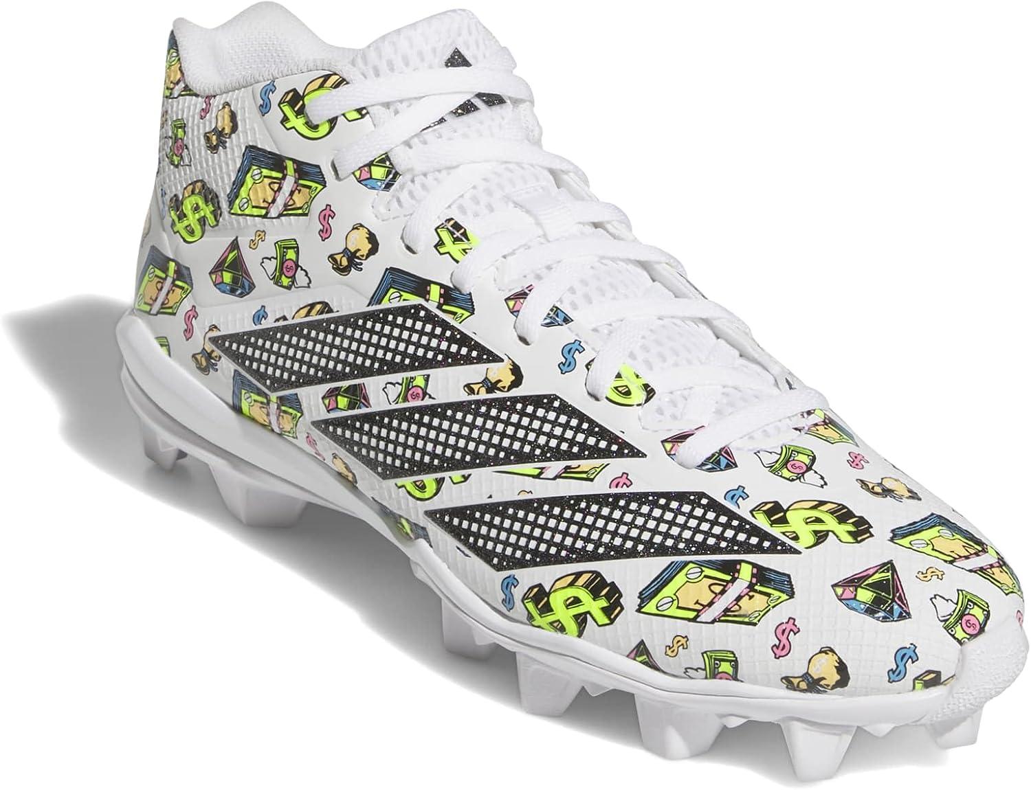 image:imageAdidas Mens Adizero Impact2 Molded American FootballWhiteBlackWhite