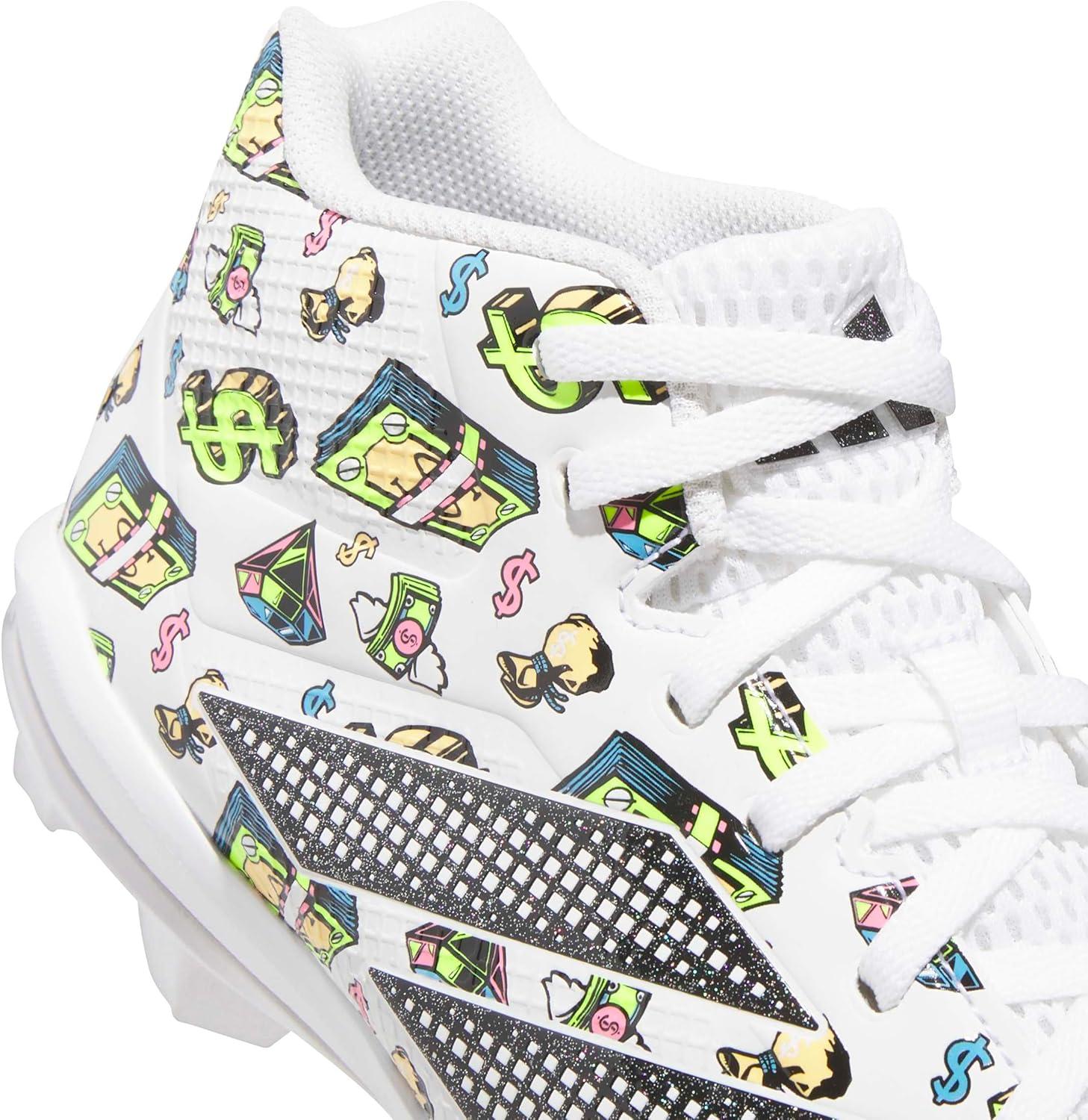 image:imageAdidas Mens Adizero Impact2 Molded American FootballWhiteBlackWhite