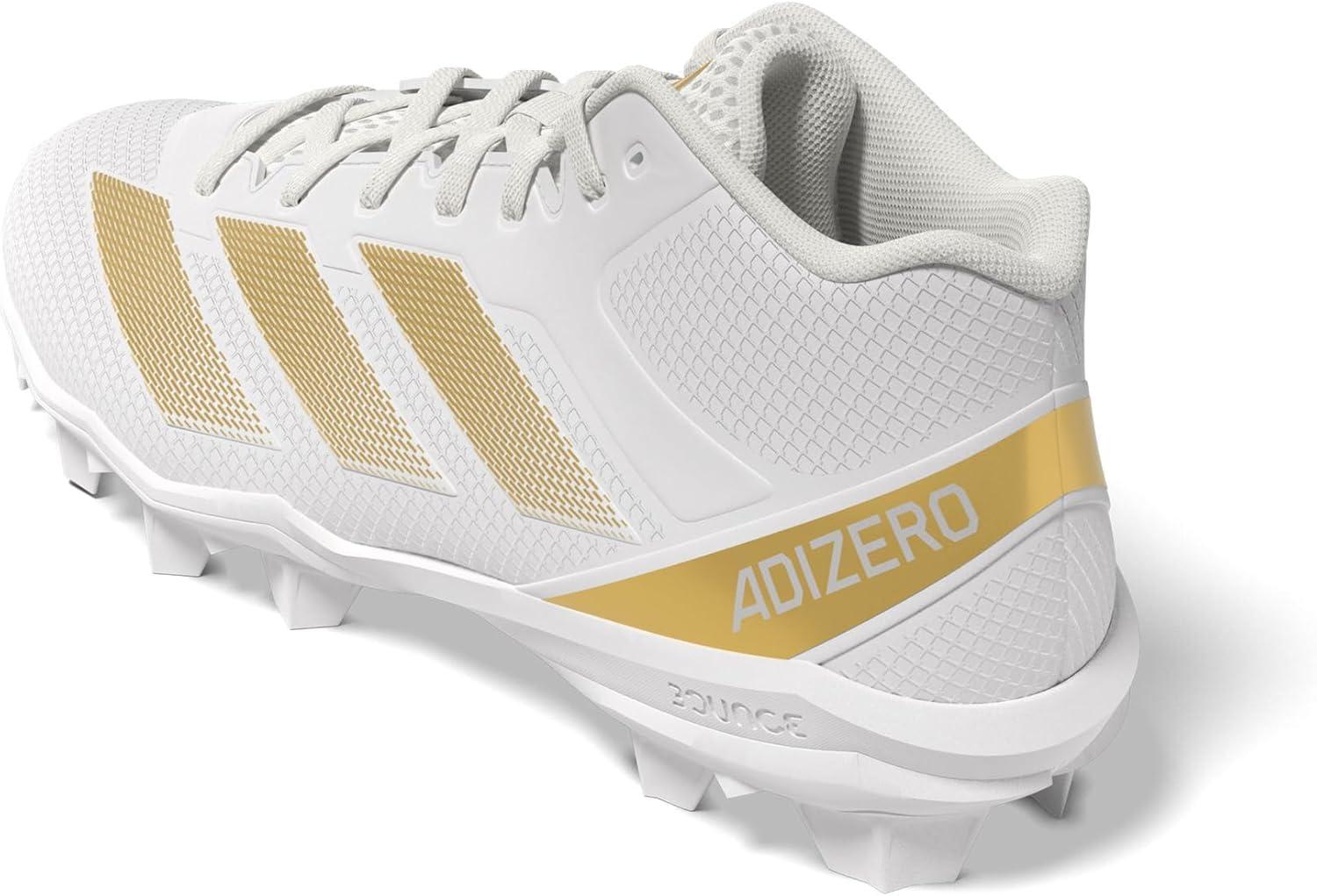 image:imageAdidas Mens Adizero Impact2 Molded American FootballWhiteGold MetallicWhite2024