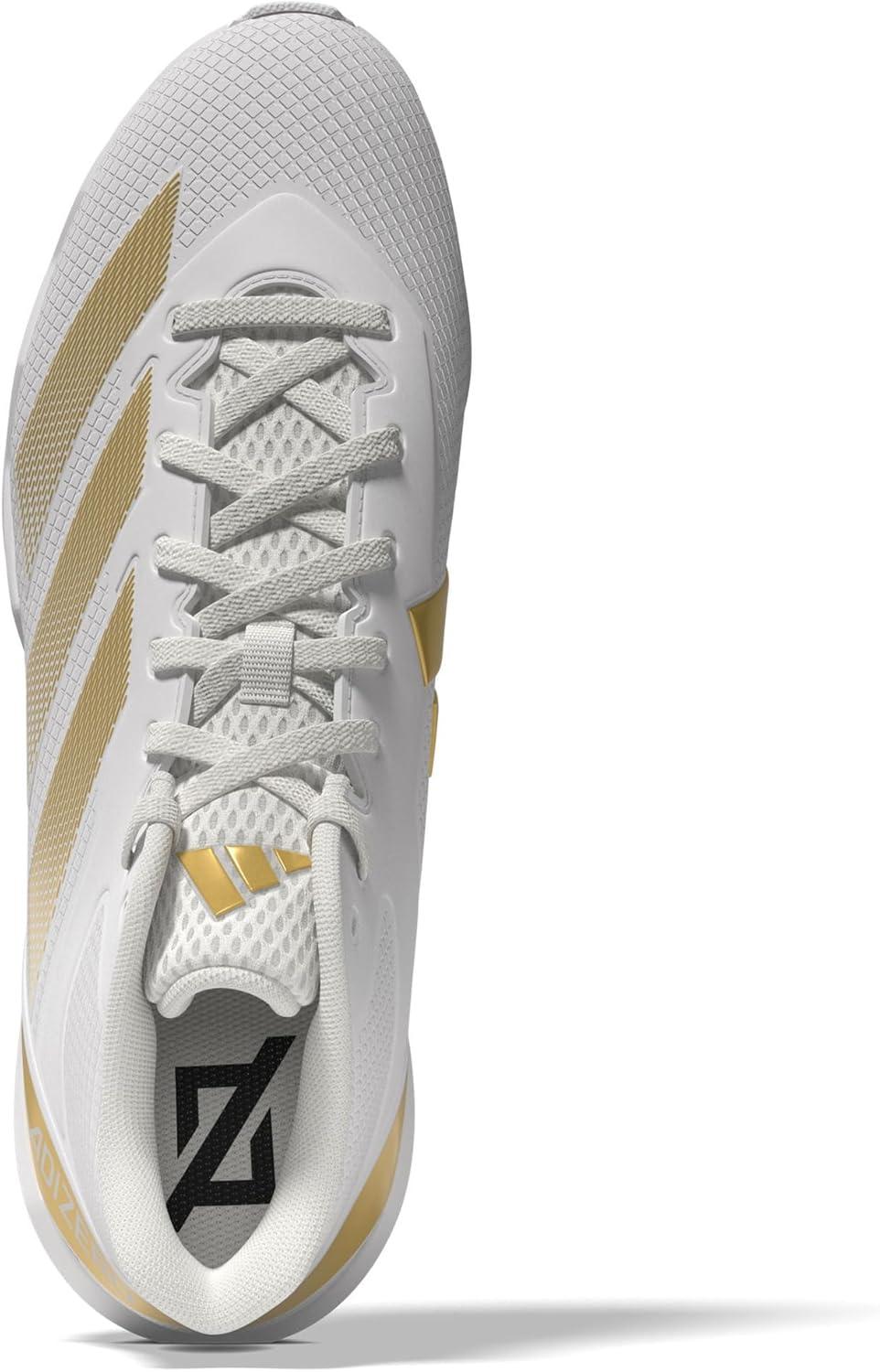 image:imageAdidas Mens Adizero Impact2 Molded American FootballWhiteGold MetallicWhite2024