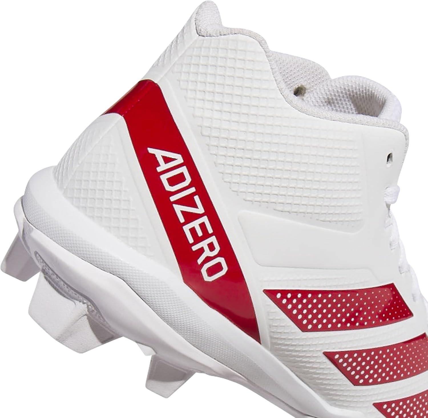 image:imageAdidas Mens Adizero Impact2 Molded American FootballWhiteTeam Power Red