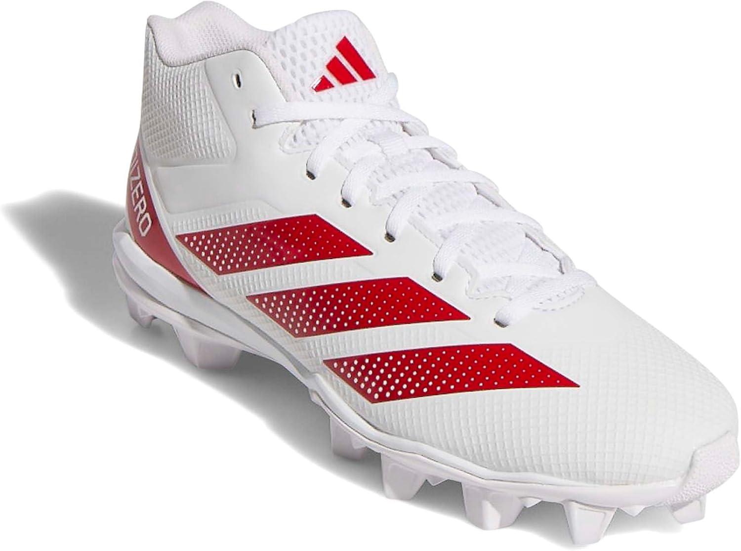 image:imageAdidas Mens Adizero Impact2 Molded American FootballWhiteTeam Power Red