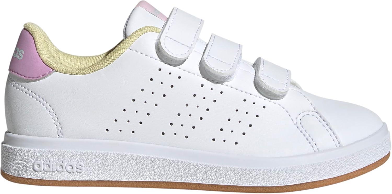 image:imageAdidas UnisexChild Advantage Base 20WhiteBliss LilacClear Pink