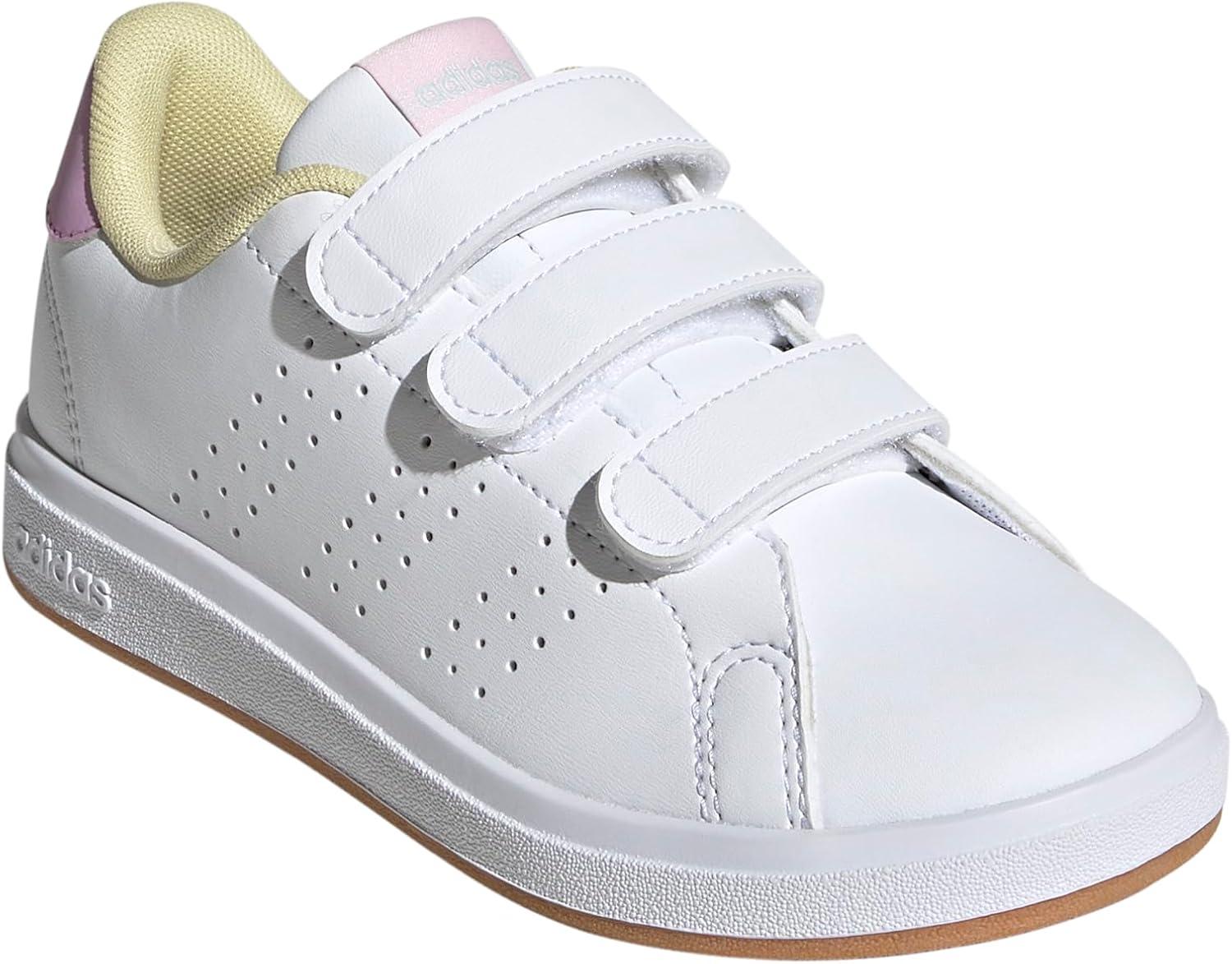 image:imageAdidas UnisexChild Advantage Base 20WhiteBliss LilacClear Pink