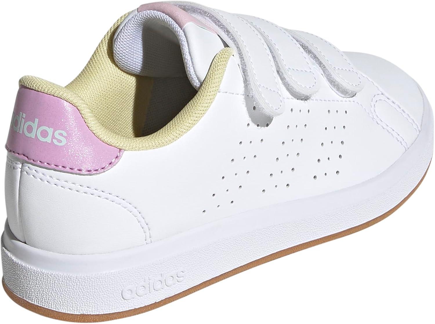 image:imageAdidas UnisexChild Advantage Base 20WhiteBliss LilacClear Pink