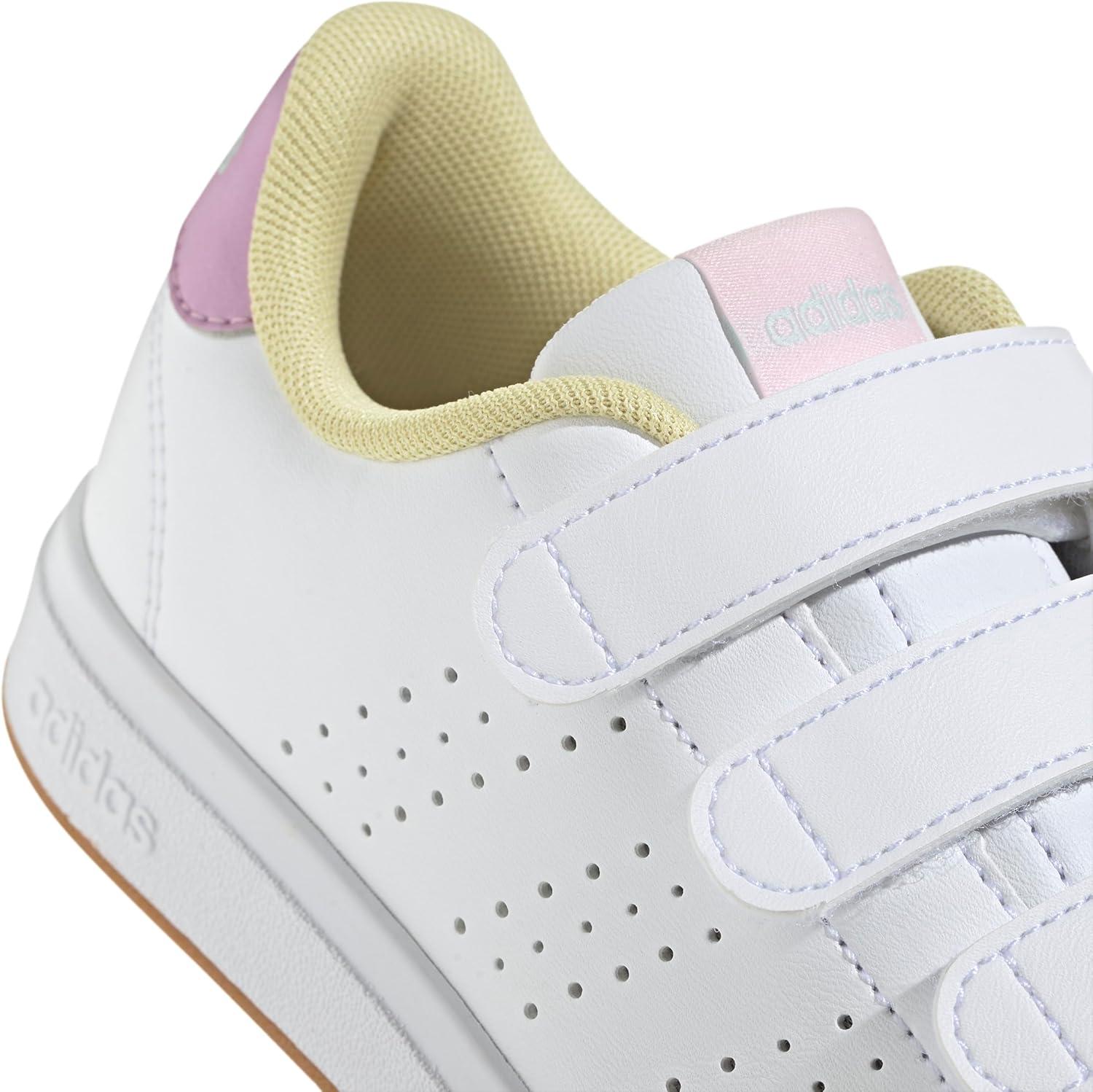 image:imageAdidas UnisexChild Advantage Base 20WhiteBliss LilacClear Pink