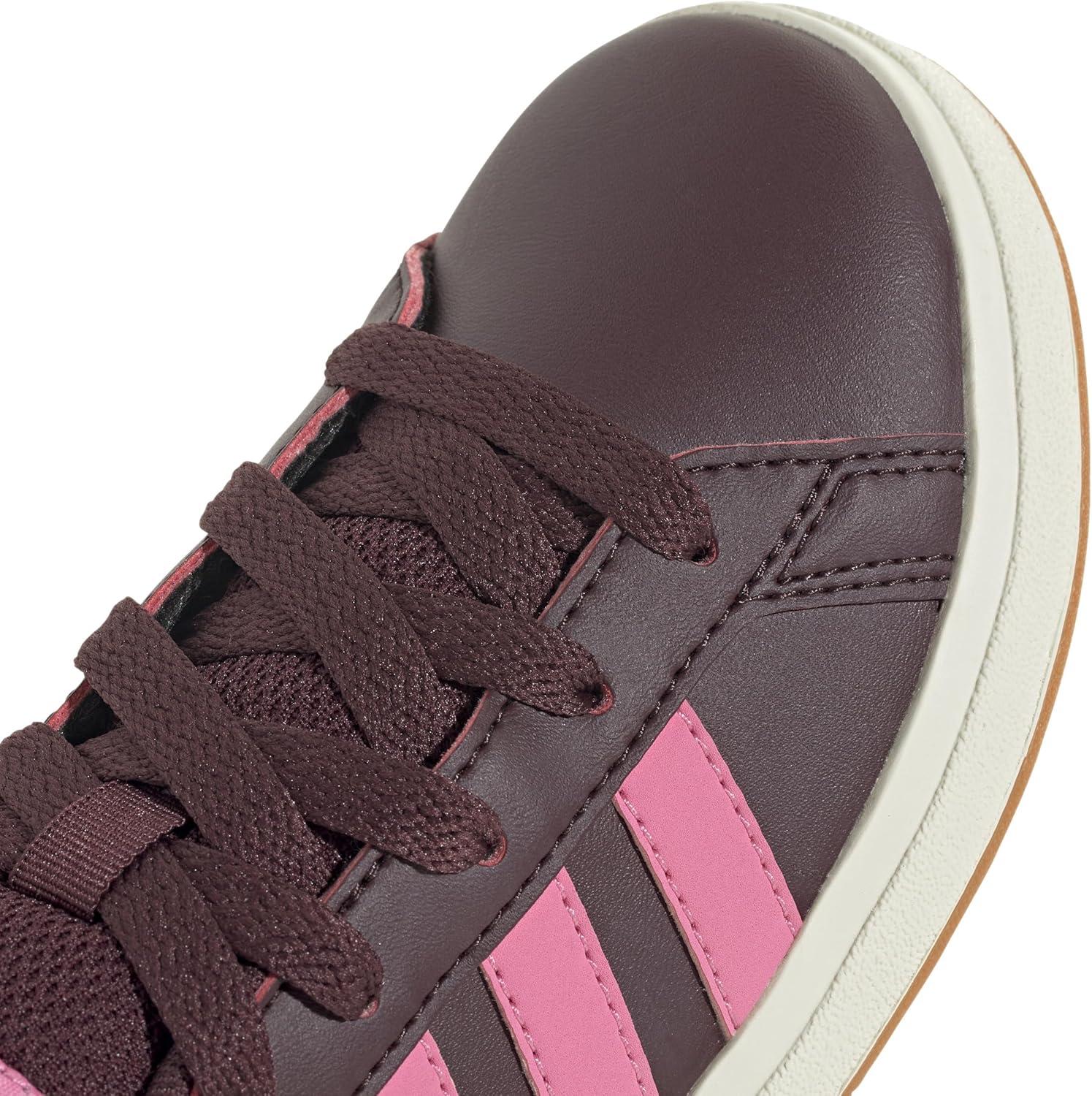 image:imageAdidas UnisexChild Grand Court 20 Elastic Lace ampamp StrapAurora RubyBliss PinkOff White