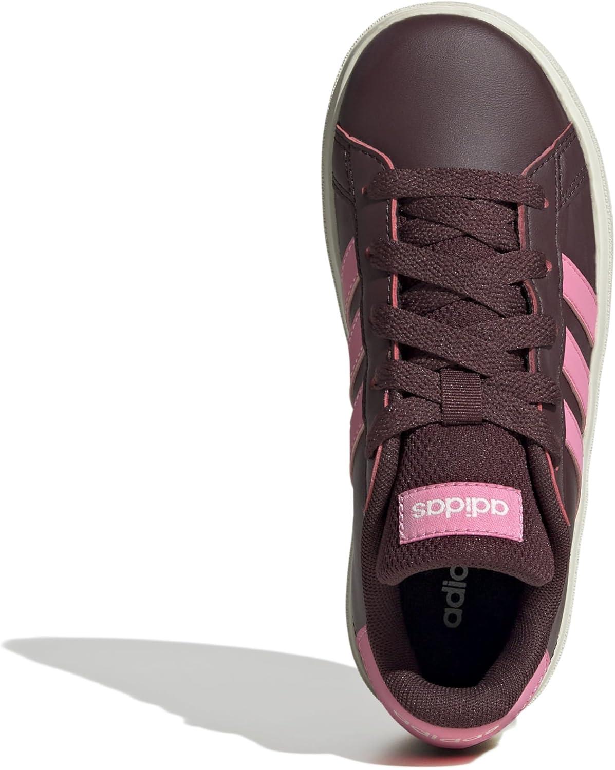 image:imageAdidas UnisexChild Grand Court 20 Elastic Lace ampamp StrapAurora RubyBliss PinkOff White