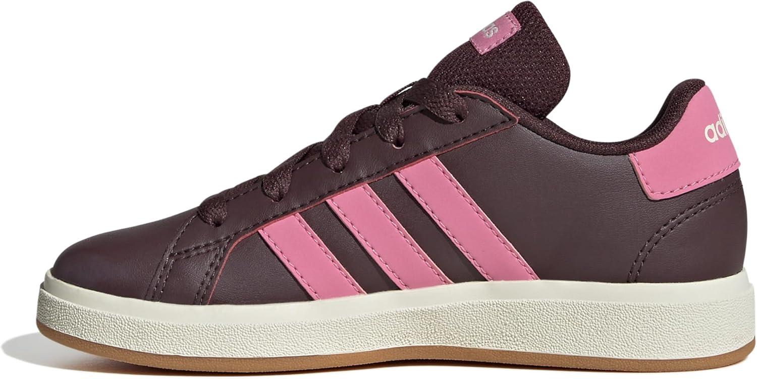 image:imageAdidas UnisexChild Grand Court 20 Elastic Lace ampamp StrapAurora RubyBliss PinkOff White