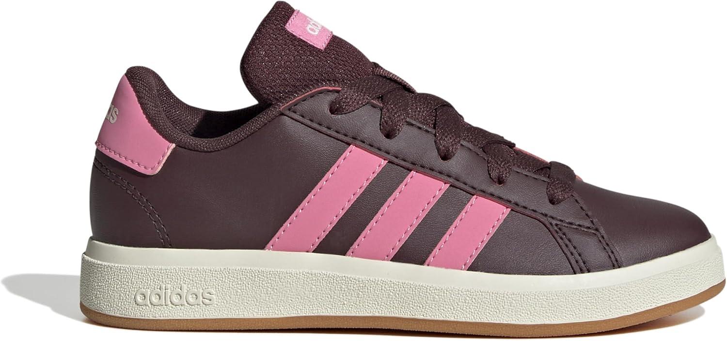 image:imageAdidas UnisexChild Grand Court 20 Elastic Lace ampamp StrapAurora RubyBliss PinkOff White