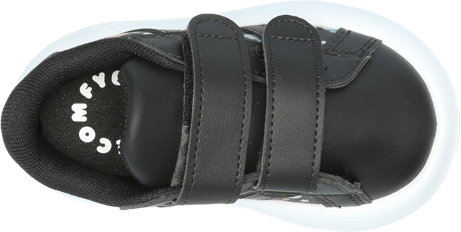 image:imageAdidas UnisexChild Grand Court 20 Elastic Lace ampamp StrapBlackBlackSilver Metallic