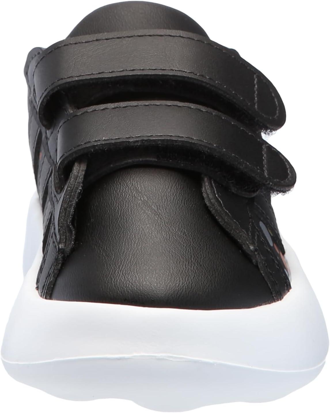image:imageAdidas UnisexChild Grand Court 20 Elastic Lace ampamp StrapBlackBlackSilver Metallic