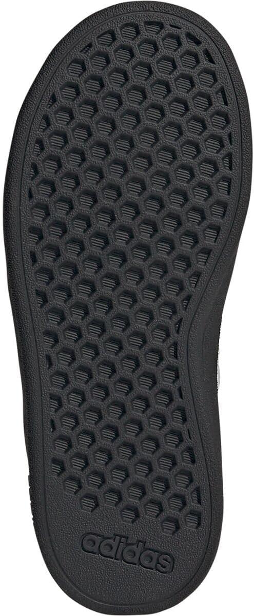 image:imageAdidas UnisexChild Grand Court 20 Elastic Lace ampamp StrapBlackWhiteGold Metallic