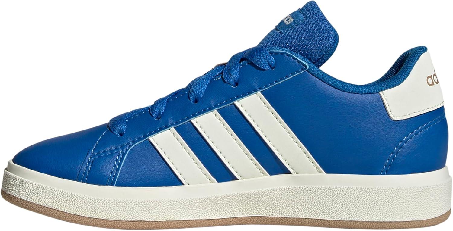 image:imageAdidas UnisexChild Grand Court 20 Elastic Lace ampamp StrapBright RoyalIvoryWarm Sandstone