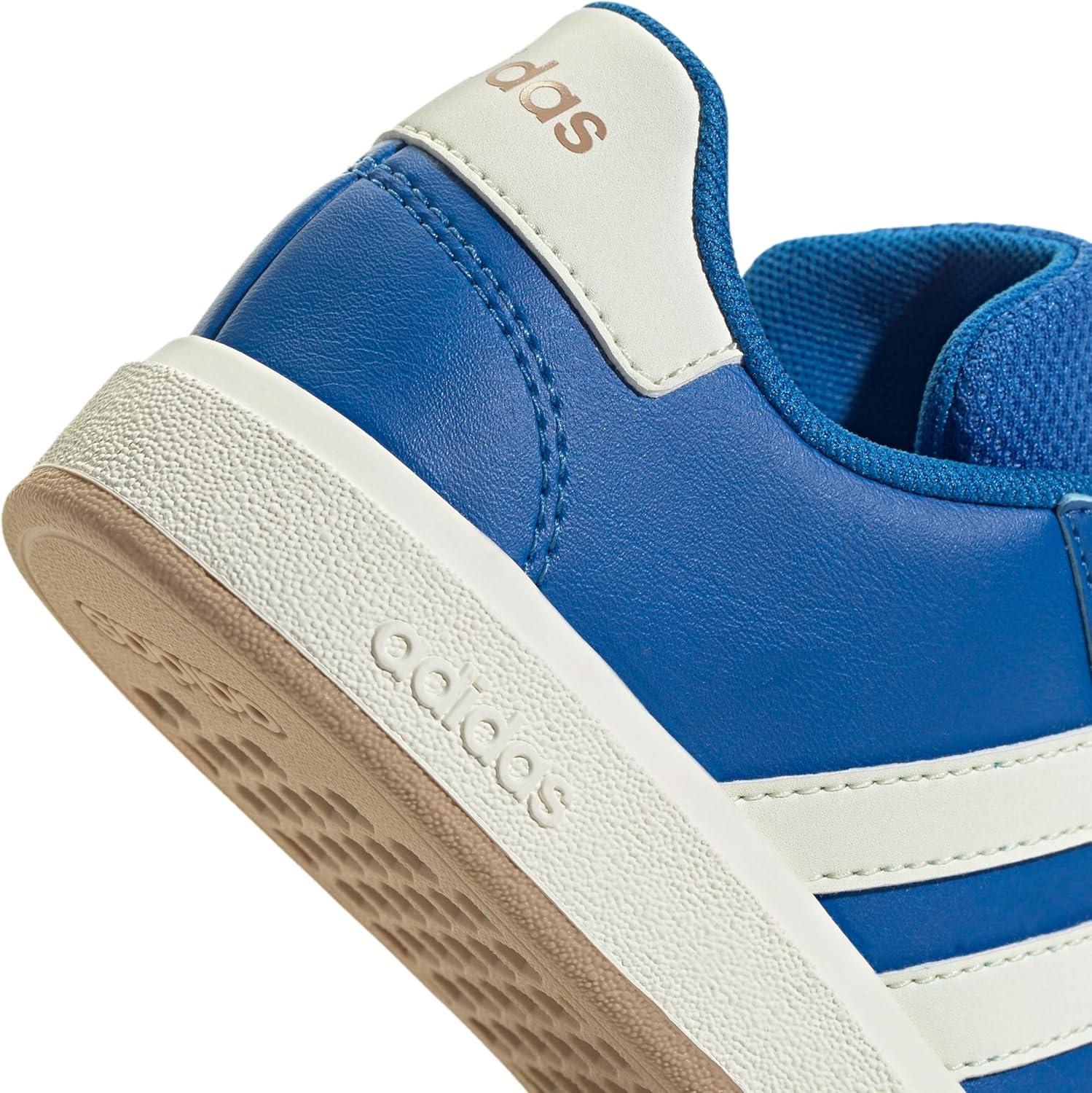 image:imageAdidas UnisexChild Grand Court 20 Elastic Lace ampamp StrapBright RoyalIvoryWarm Sandstone