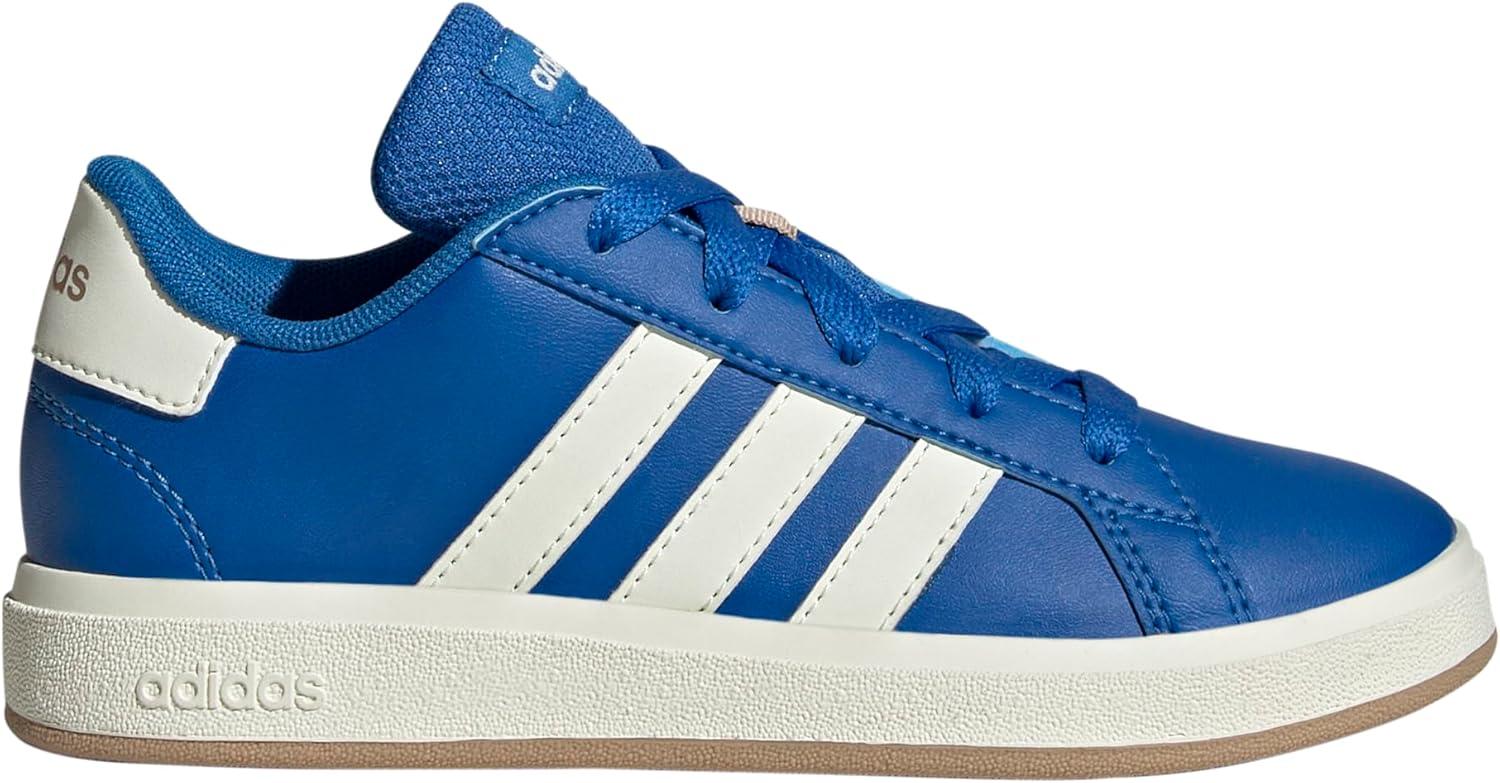 image:imageAdidas UnisexChild Grand Court 20 Elastic Lace ampamp StrapBright RoyalIvoryWarm Sandstone