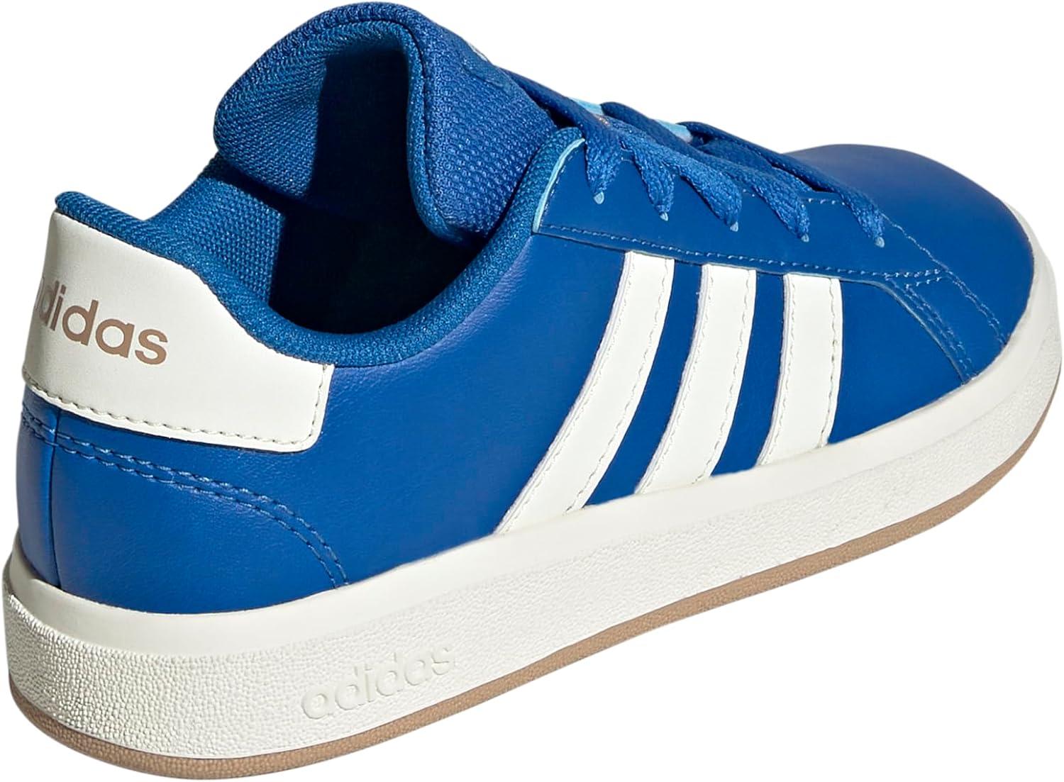 image:imageAdidas UnisexChild Grand Court 20 Elastic Lace ampamp StrapBright RoyalIvoryWarm Sandstone