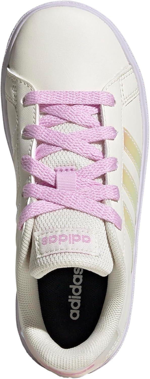 image:imageAdidas UnisexChild Grand Court 20 Elastic Lace ampamp StrapChalk WhiteChalk WhiteBliss Lilac