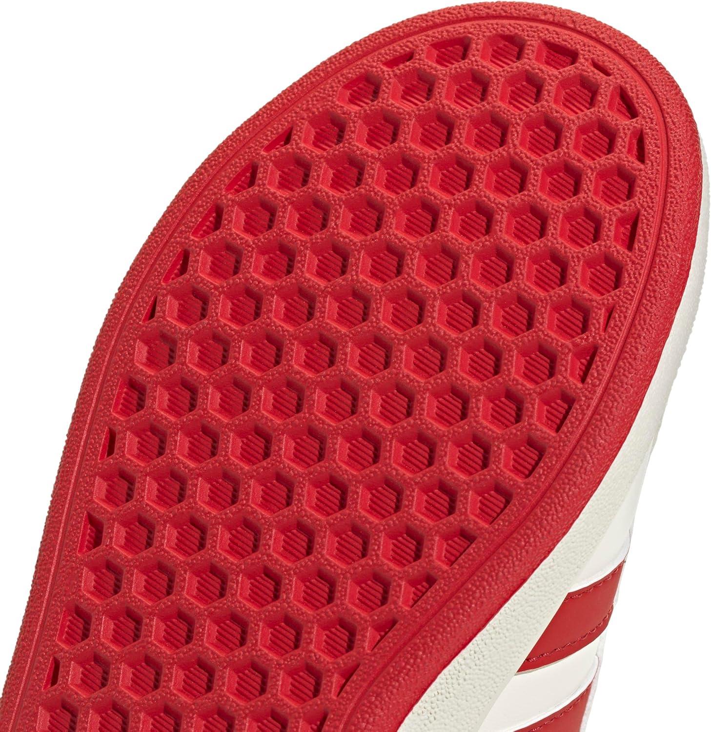 image:imageAdidas UnisexChild Grand Court 20 Elastic Lace ampamp StrapOff WhiteCollegiate RedBlack
