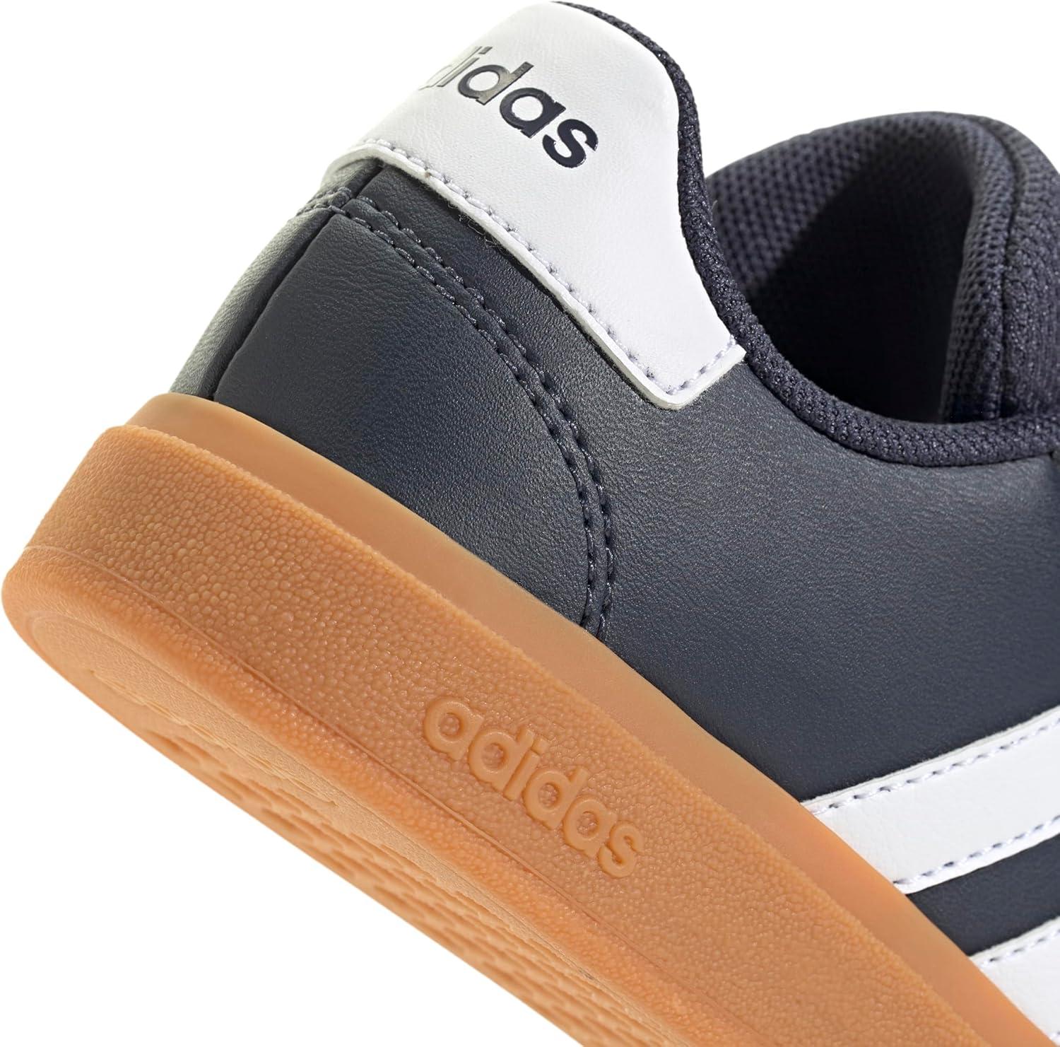 image:imageAdidas UnisexChild Grand Court 20 Elastic Lace ampamp StrapShadow NavyWhiteGum