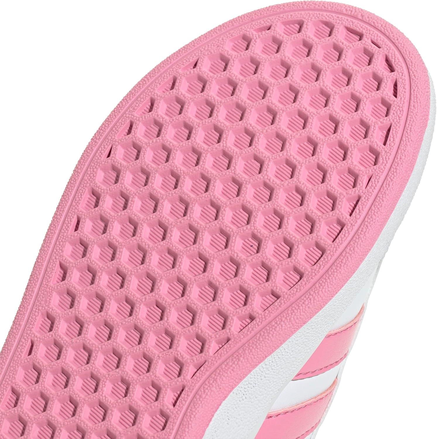 image:imageAdidas UnisexChild Grand Court 20 Elastic Lace ampamp StrapWhiteBliss PinkBlack