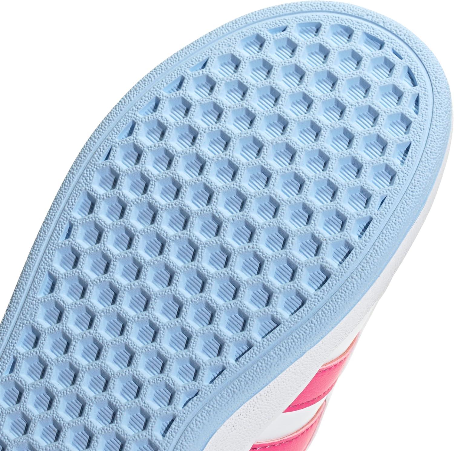 image:imageAdidas UnisexChild Grand Court 20 Elastic Lace ampamp StrapWhitePulse MagentaBlue