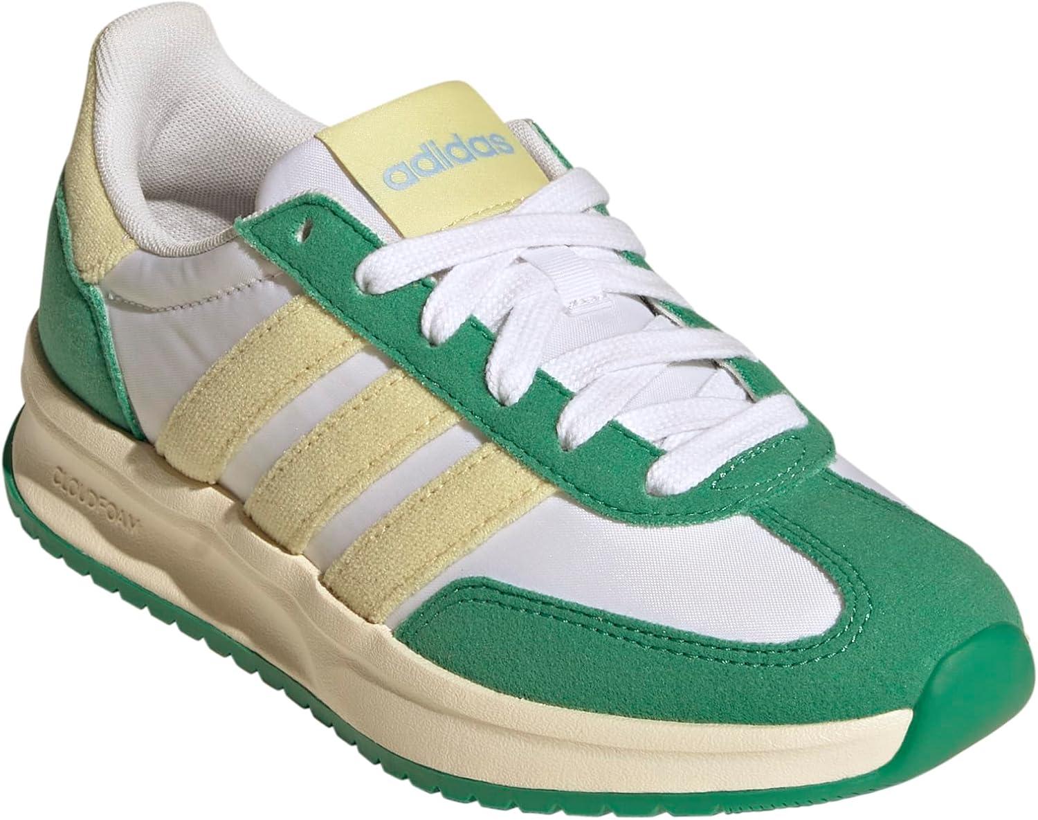 image:imageAdidas UnisexChild Run 70s 20WhitePowder YellowSemi Court Green