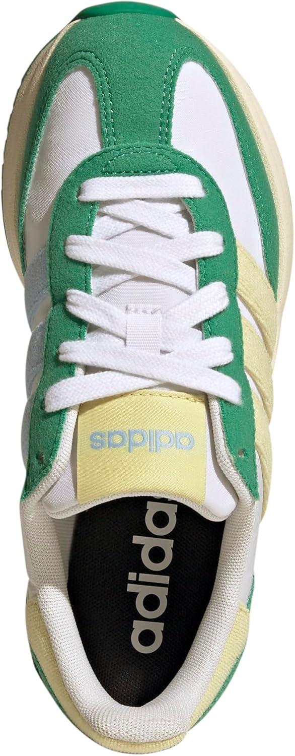 image:imageAdidas UnisexChild Run 70s 20WhitePowder YellowSemi Court Green