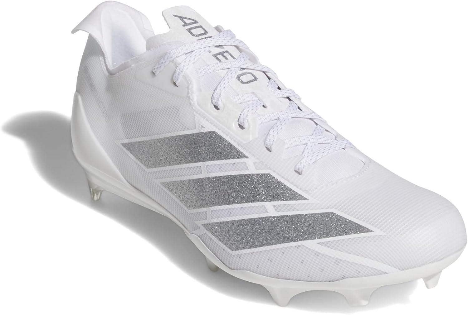 image:imageadidas Mens Adizero Electric Football SneakersWhiteSilver MetallicWhite