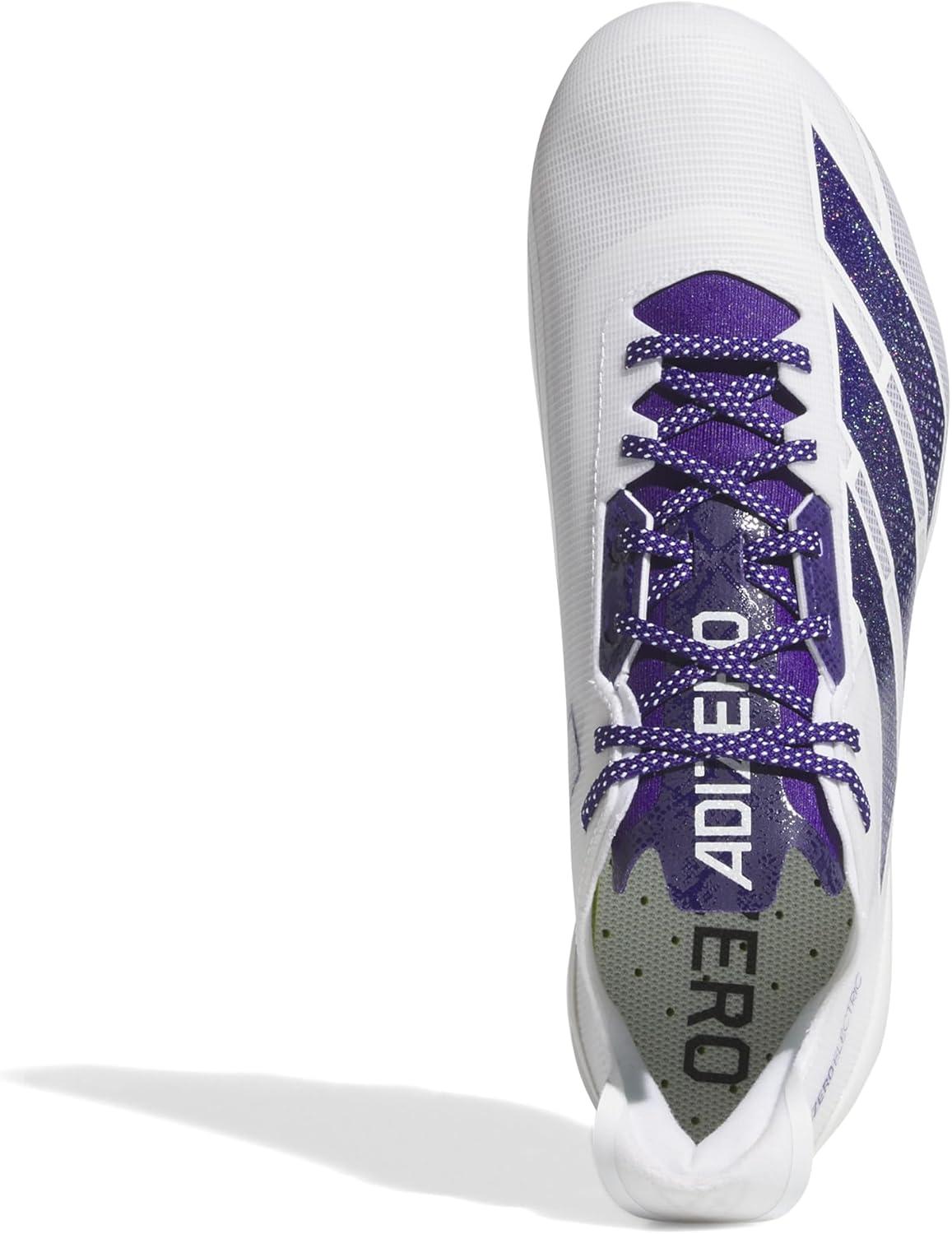 image:imageadidas Mens Adizero Electric Football SneakersWhiteTeam Collegiate PurpleWhite